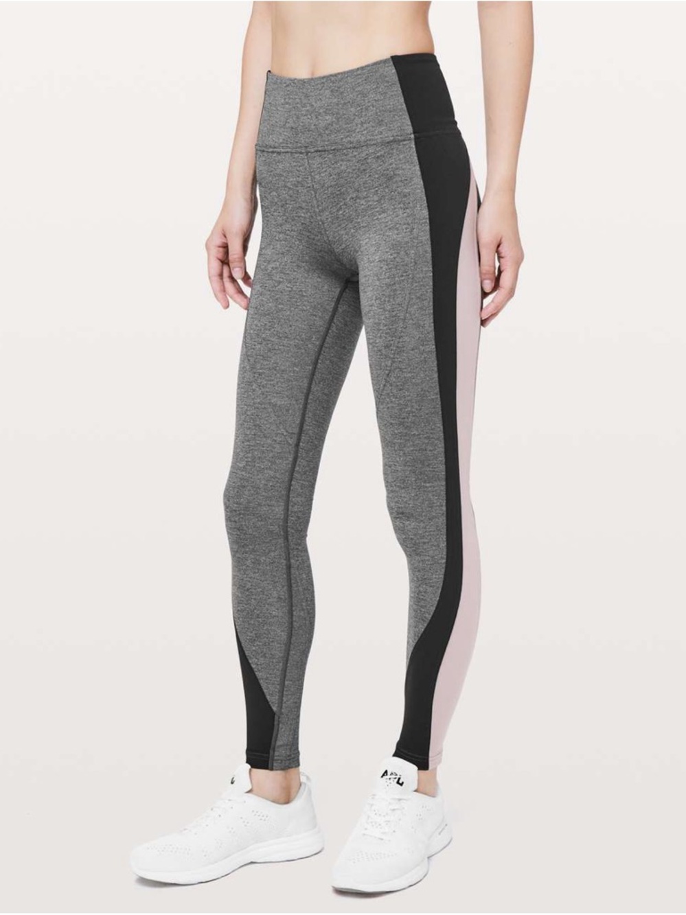 Lululemon Get Going Train Tight *28"
Heathered Black/Black/Smoky Blush Size 4